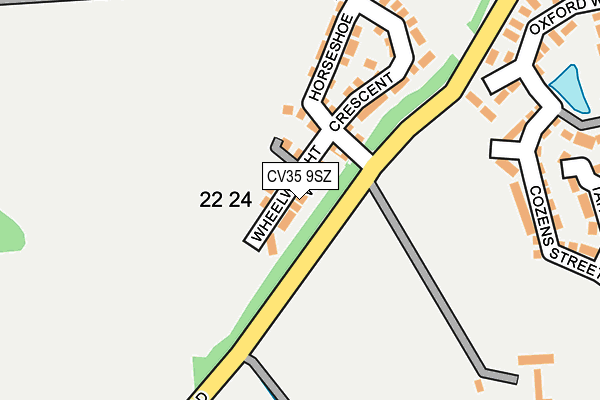 CV35 9SZ map - OS OpenMap – Local (Ordnance Survey)