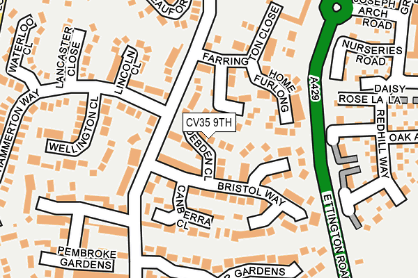 CV35 9TH map - OS OpenMap – Local (Ordnance Survey)