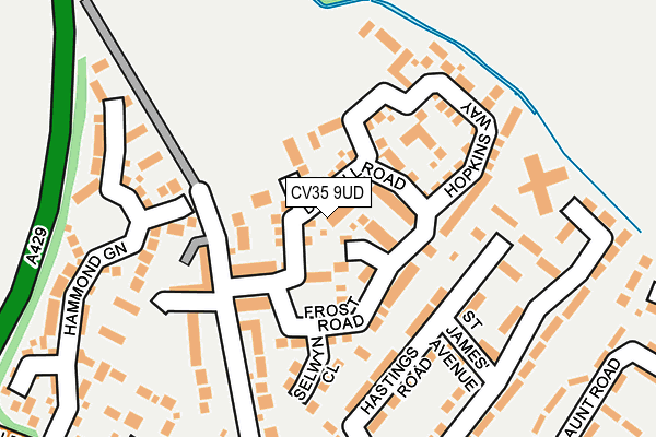 CV35 9UD map - OS OpenMap – Local (Ordnance Survey)