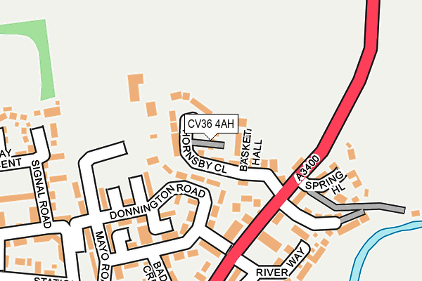 CV36 4AH map - OS OpenMap – Local (Ordnance Survey)