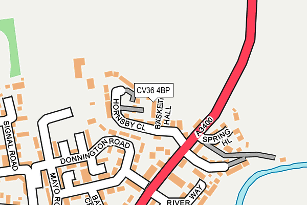 CV36 4BP map - OS OpenMap – Local (Ordnance Survey)