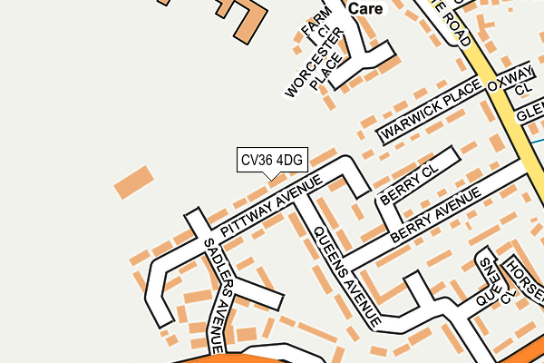 CV36 4DG map - OS OpenMap – Local (Ordnance Survey)