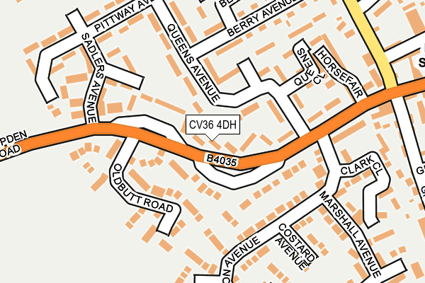 CV36 4DH map - OS OpenMap – Local (Ordnance Survey)