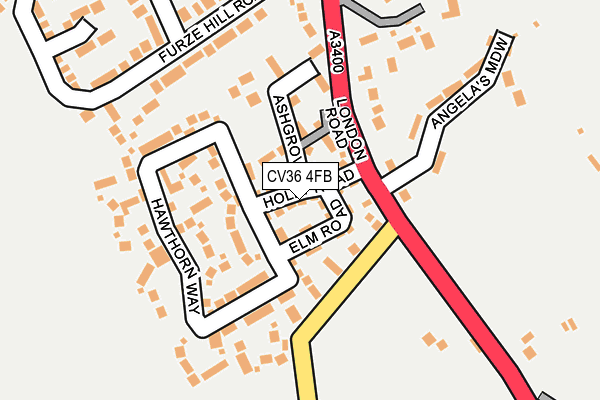 CV36 4FB map - OS OpenMap – Local (Ordnance Survey)