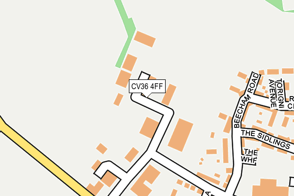 CV36 4FF map - OS OpenMap – Local (Ordnance Survey)