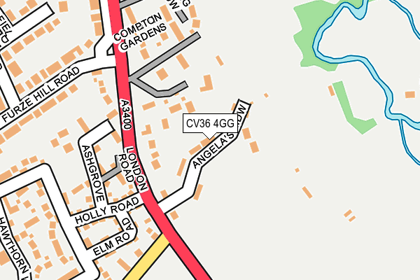 CV36 4GG map - OS OpenMap – Local (Ordnance Survey)