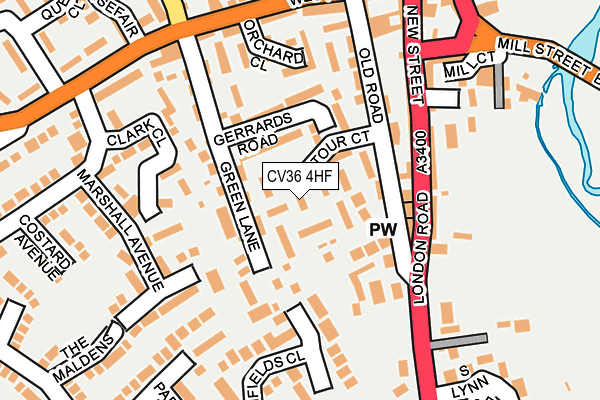 CV36 4HF map - OS OpenMap – Local (Ordnance Survey)