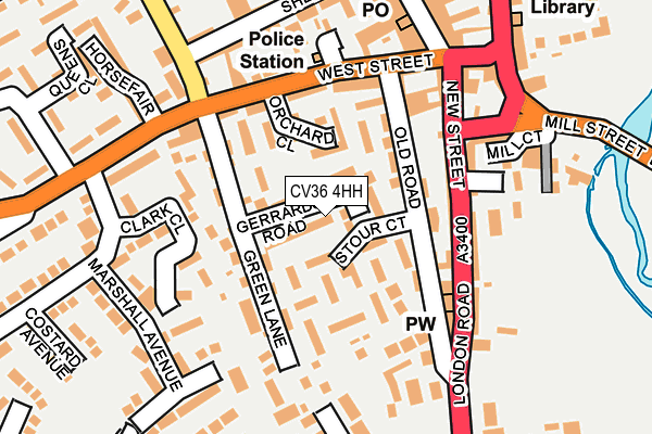 CV36 4HH map - OS OpenMap – Local (Ordnance Survey)