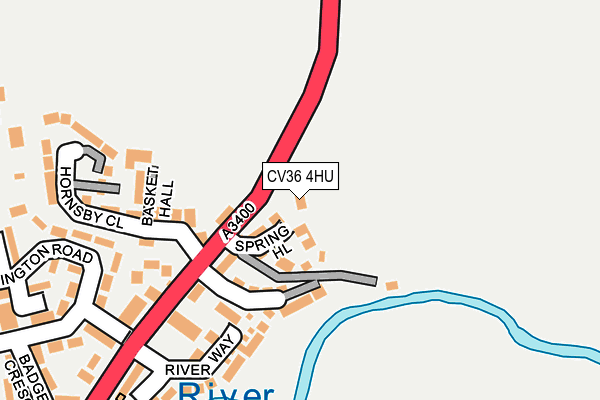CV36 4HU map - OS OpenMap – Local (Ordnance Survey)