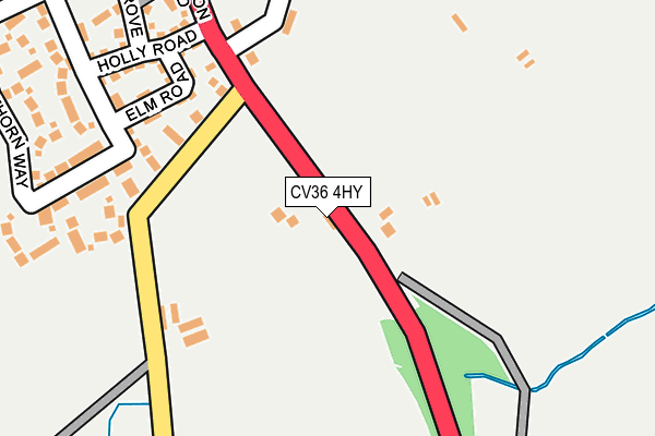 CV36 4HY map - OS OpenMap – Local (Ordnance Survey)