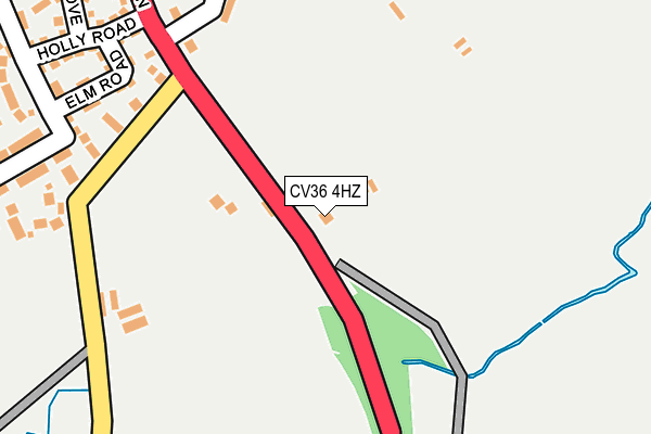CV36 4HZ map - OS OpenMap – Local (Ordnance Survey)