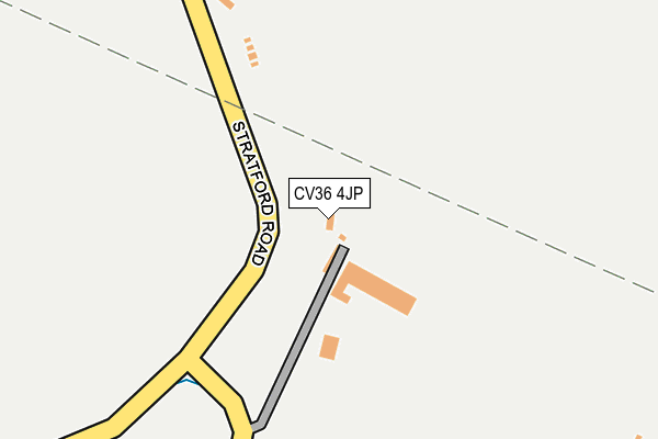 CV36 4JP map - OS OpenMap – Local (Ordnance Survey)