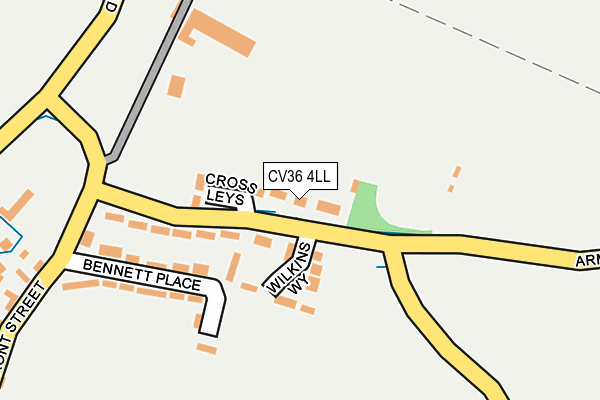 CV36 4LL map - OS OpenMap – Local (Ordnance Survey)