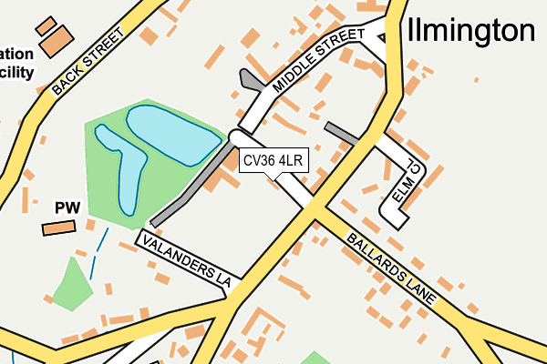 CV36 4LR map - OS OpenMap – Local (Ordnance Survey)