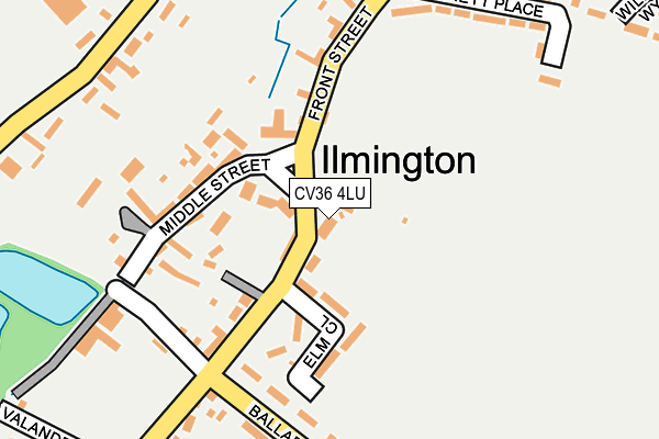 CV36 4LU map - OS OpenMap – Local (Ordnance Survey)