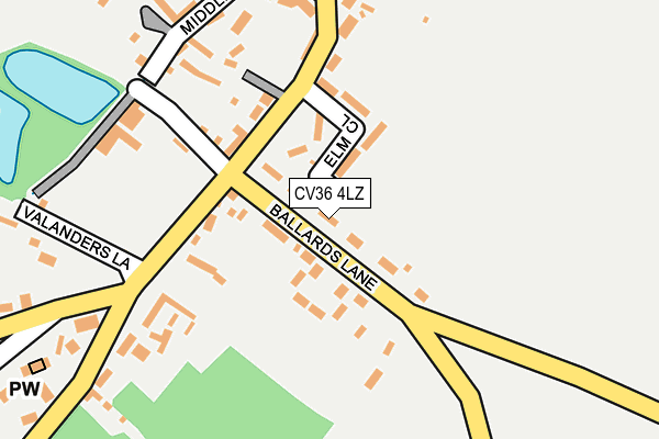 CV36 4LZ map - OS OpenMap – Local (Ordnance Survey)
