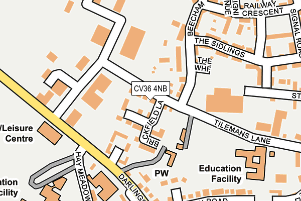 CV36 4NB map - OS OpenMap – Local (Ordnance Survey)