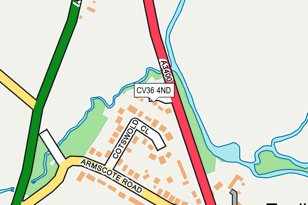 CV36 4ND map - OS OpenMap – Local (Ordnance Survey)