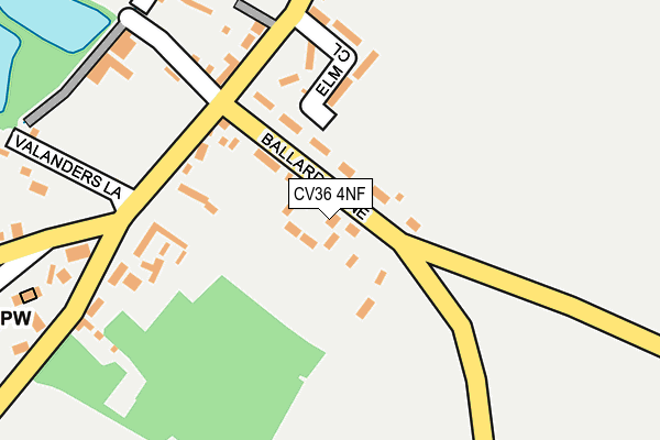 CV36 4NF map - OS OpenMap – Local (Ordnance Survey)
