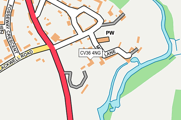 CV36 4NG map - OS OpenMap – Local (Ordnance Survey)