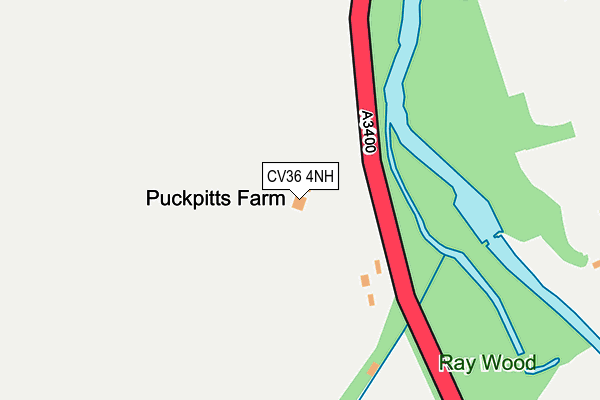 CV36 4NH map - OS OpenMap – Local (Ordnance Survey)