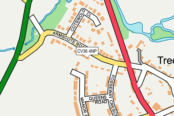 CV36 4NP map - OS OpenMap – Local (Ordnance Survey)