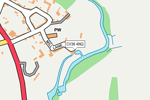 CV36 4NQ map - OS OpenMap – Local (Ordnance Survey)