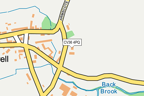 CV36 4PQ map - OS OpenMap – Local (Ordnance Survey)