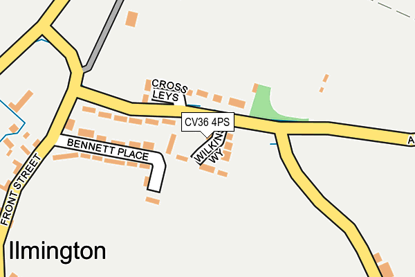 CV36 4PS map - OS OpenMap – Local (Ordnance Survey)