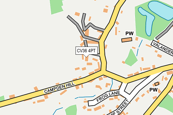 CV36 4PT map - OS OpenMap – Local (Ordnance Survey)