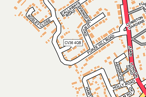 CV36 4QB map - OS OpenMap – Local (Ordnance Survey)