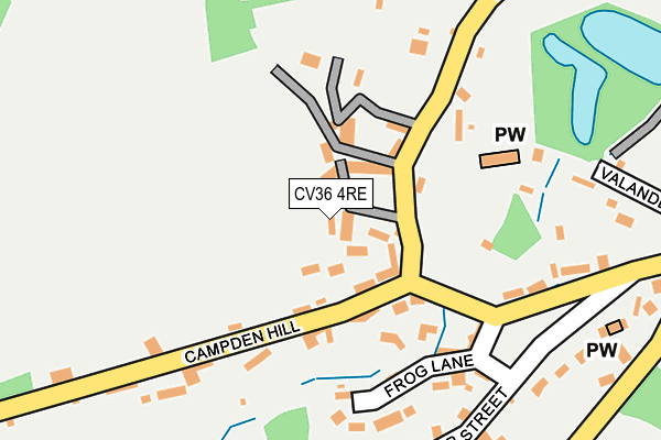 CV36 4RE map - OS OpenMap – Local (Ordnance Survey)
