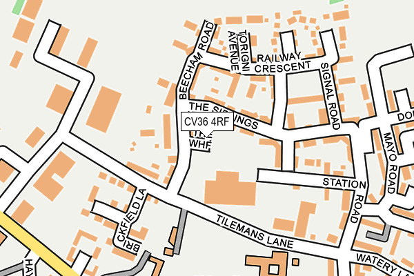 CV36 4RF map - OS OpenMap – Local (Ordnance Survey)