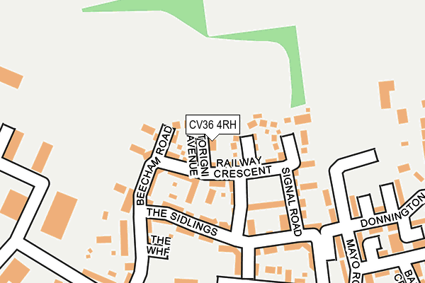 CV36 4RH map - OS OpenMap – Local (Ordnance Survey)