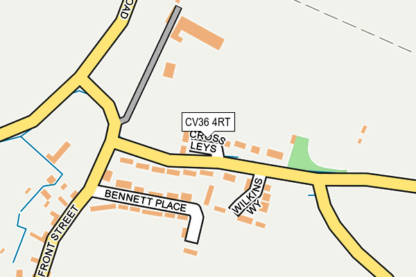 CV36 4RT map - OS OpenMap – Local (Ordnance Survey)