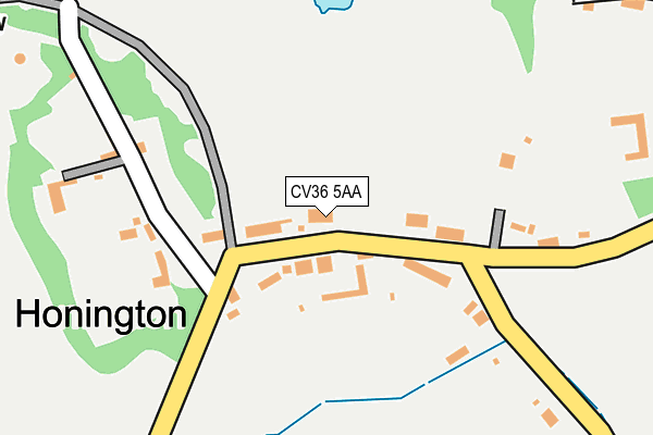 CV36 5AA map - OS OpenMap – Local (Ordnance Survey)