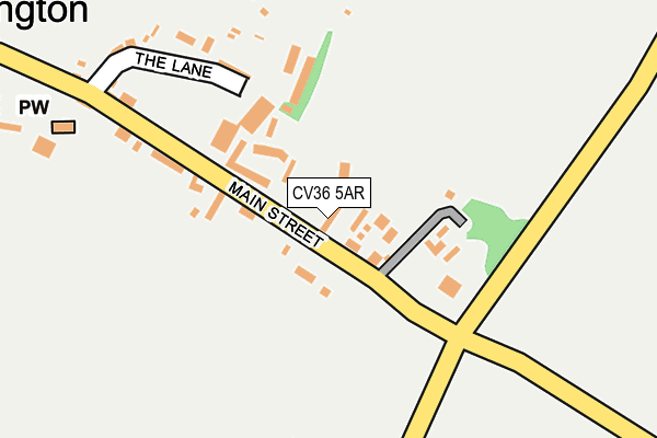 CV36 5AR map - OS OpenMap – Local (Ordnance Survey)