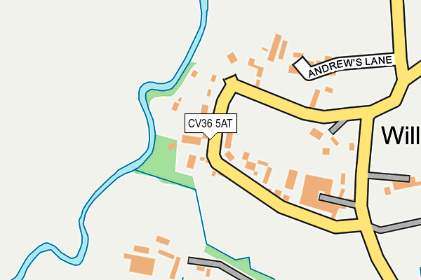 CV36 5AT map - OS OpenMap – Local (Ordnance Survey)