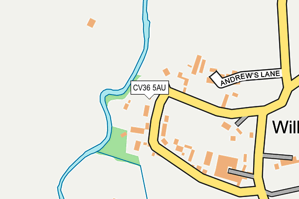 CV36 5AU map - OS OpenMap – Local (Ordnance Survey)
