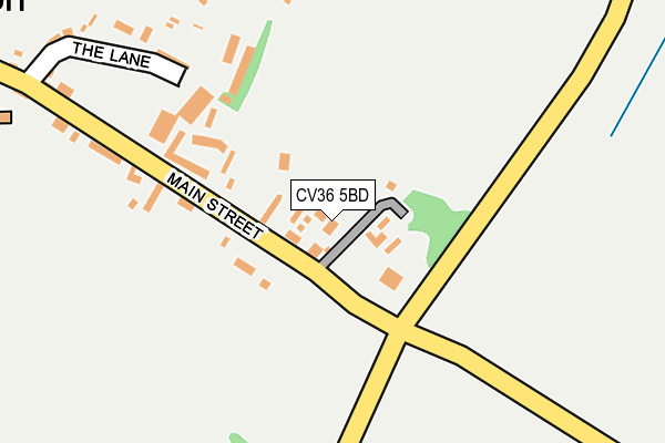 CV36 5BD map - OS OpenMap – Local (Ordnance Survey)