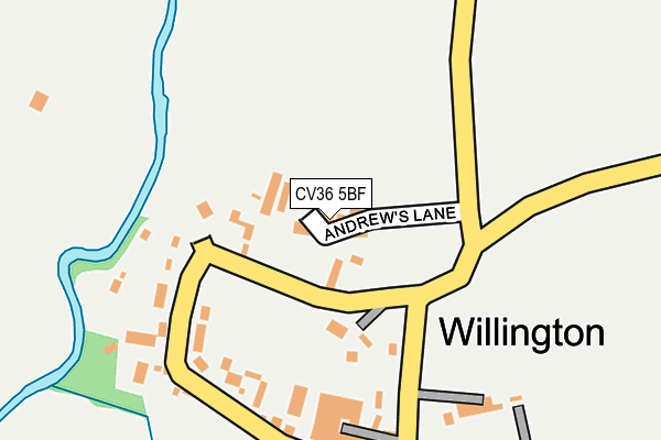 CV36 5BF map - OS OpenMap – Local (Ordnance Survey)