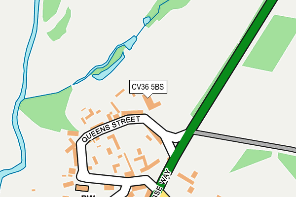 CV36 5BS map - OS OpenMap – Local (Ordnance Survey)