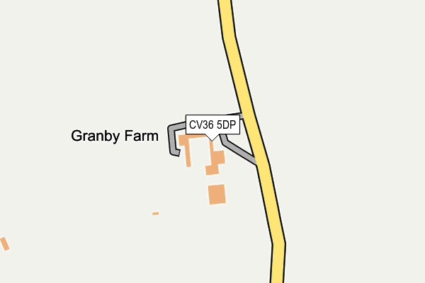 CV36 5DP map - OS OpenMap – Local (Ordnance Survey)