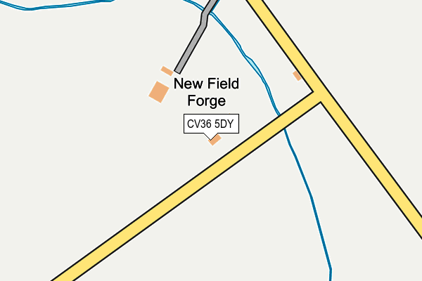 CV36 5DY map - OS OpenMap – Local (Ordnance Survey)