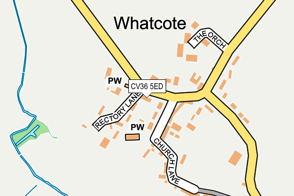 CV36 5ED map - OS OpenMap – Local (Ordnance Survey)