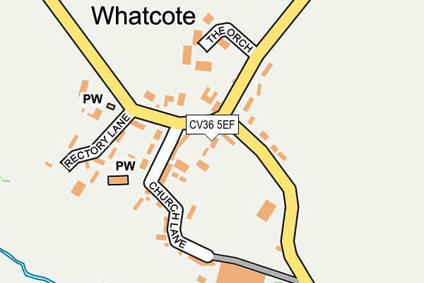 CV36 5EF map - OS OpenMap – Local (Ordnance Survey)