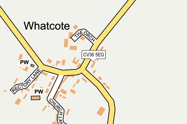 CV36 5EG map - OS OpenMap – Local (Ordnance Survey)