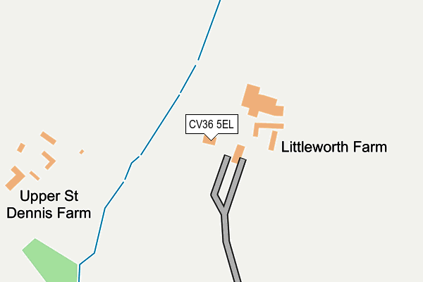 CV36 5EL map - OS OpenMap – Local (Ordnance Survey)