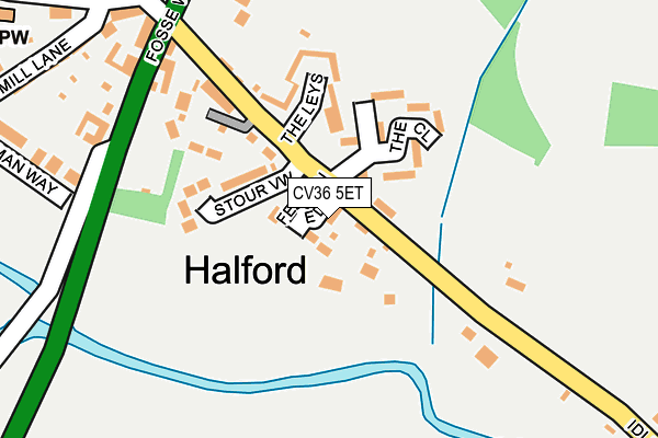 CV36 5ET map - OS OpenMap – Local (Ordnance Survey)