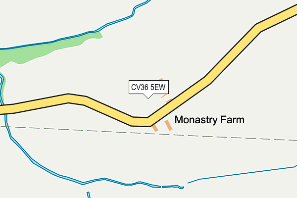 CV36 5EW map - OS OpenMap – Local (Ordnance Survey)